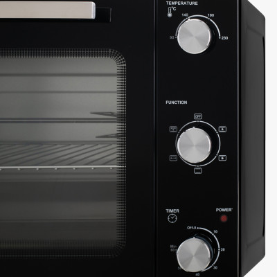 Електрична піч Adler AD 6025 1500Вт/ 35л /електроплита/ механічне керування/чорна