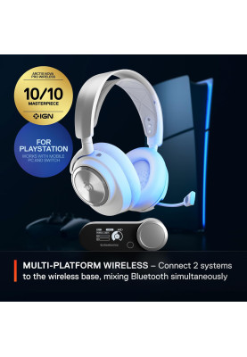Ігрова гарнітура SteelSeries Arctis Nova Pro Wireless P White PC/PS/SW/MAC/MOB