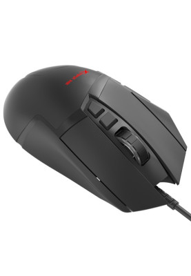 Мишка XTRIKE ME GM-520, ігрова 12800dpi., 9кн., RGB, високий профіль, чорна