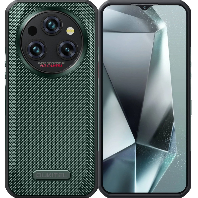 Смартфон Oukitel WP35 5G 6.6" FHD+ /8GB/256GB/ MTK6100+ /11000mAh /64+32Мп/ IP69K /NFC Green