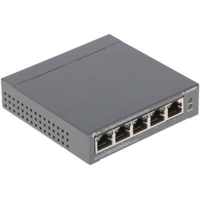 Комутатор TP-Link TL-SG1005P, 5 портовий, 10/100/1000 / POE Комутатор TP-Link TL-SG1005P, 5 портовий, 10/100/1000 / POE