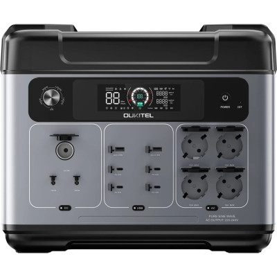 Зарядна станція Oukitel P2001e Plus 2400Вт (2048Вт/г)  LiFePo4 UPS, MPPT