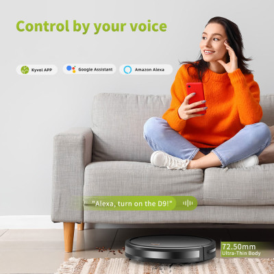 Робот пилосос Kyvol Cybovac D2 Random/500ml/2600 mA/1200 pa/Google Assistant, Amazon Alexa\Black
