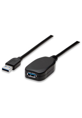 Кабель USB AM-AF (продовжувач) USB3.0, 5.0 м, активний, RTL Manhattan