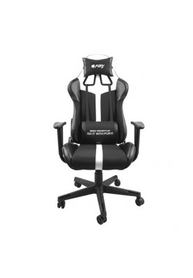 Крісло ігрове Gaming Chair Fury Avenger XL, 60мм, Black-White