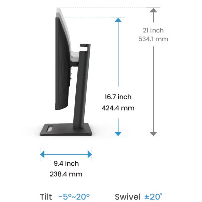 TFT 27" BenQ GW2790T, IPS, 100Hz, 2xHDMI, DP, HAS, Pivot, колонки, чорний