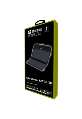 Сонячна панель Sandberg 13W  2xUSB 2,1А max