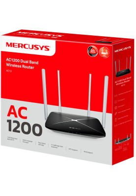 Маршрутизатор Mercusys AC12 AC1200 4xFE LAN 1xFE WAN