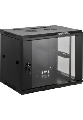 Шафа настінна 19", 15Ux600x450, (Ш*Г), зібрана, чорна