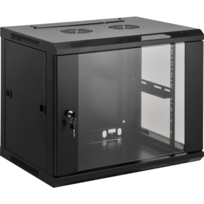 Шафа настінна 19", 15Ux600x450, (Ш*Г), зібрана, чорна