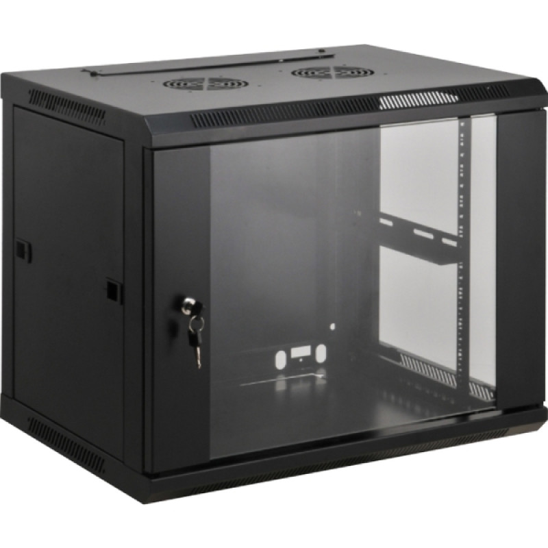 Шафа настінна 19", 15Ux600x450, (Ш*Г), зібрана, чорна