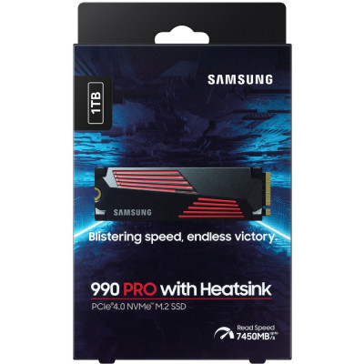 SSD 1TB Samsung 990 PRO with Heatsink M.2 NVMe PCIe 4.0 2280 V-NAND MLC SSD 1TB Samsung 990 PRO with Heatsink M.2 NVMe PCIe 4.0 2280 V-NAND MLC