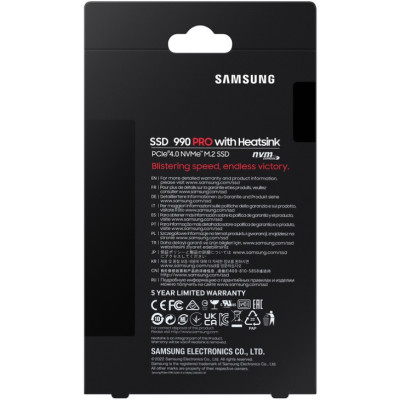 SSD 1TB Samsung 990 PRO with Heatsink M.2 NVMe PCIe 4.0 2280 V-NAND MLC SSD 1TB Samsung 990 PRO with Heatsink M.2 NVMe PCIe 4.0 2280 V-NAND MLC