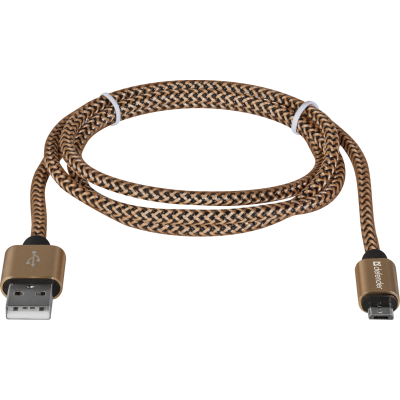 Кабель USB AM-micro BM, 1.0 м, золотистий, 08-03T PRO Defender
