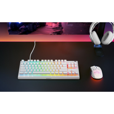 Клавіатура ігрова SteelSeries Apex 3 TKL UA White Клавіатура ігрова SteelSeries Apex 3 TKL UA White