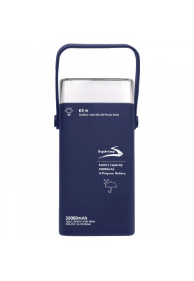УМБ Aspiring Vigor 30 PD 65W 30000mAh 2xType-C, 2xUSB, LED cиня