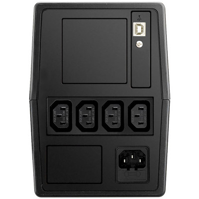 ДБЖ FSP Fortron FP1000, 1000ВА/600Вт, Line-Int, IEC*4, USB, AVR, Black