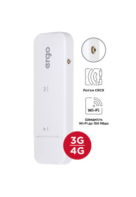 Маршрутизатор мобільний WIFI роутер ERGO W02-CRC9 3G/4G (cat4) USB Wi-Fi router +ant.connector