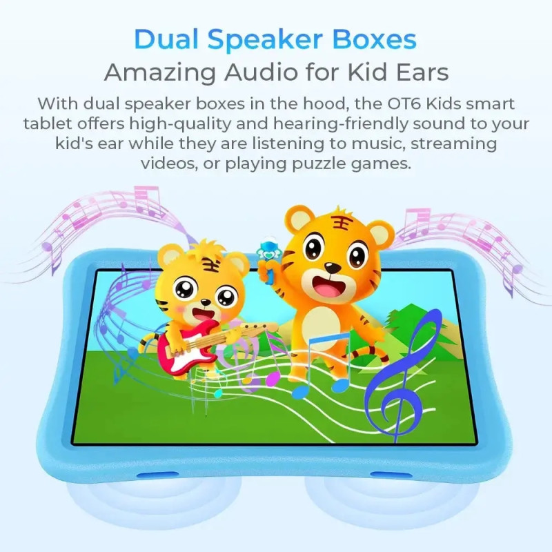 Планшет Oukitel OT6kids 10" HD+ /4GB/64GB/ RK3562 /8000mAh/ 5+2Мп/ WIFI Blue