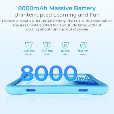 Планшет Oukitel OT6kids 10" HD+ /4GB/64GB/ RK3562 /8000mAh/ 5+2Мп/ WIFI Blue Планшет Oukitel OT6kids 10" HD+ /4GB/64GB/ RK3562 /8000mAh/ 5+2Мп/ WIFI Blue