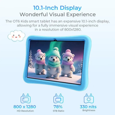 Планшет Oukitel OT6kids 10" HD+ /4GB/64GB/ RK3562 /8000mAh/ 5+2Мп/ WIFI Blue Планшет Oukitel OT6kids 10" HD+ /4GB/64GB/ RK3562 /8000mAh/ 5+2Мп/ WIFI Blue