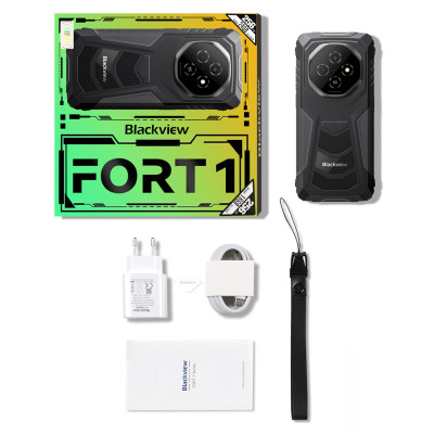 Смартфон Blackview FORT 1 6.56" HD+ /6GB/256GB/ T615 / 10000mAh / 16+2+8Мп / NFC / IP69K / Black Смартфон Blackview FORT 1 6.56" HD+ /6GB/256GB/ T615 / 10000mAh / 16+2+8Мп / NFC / IP69K / Black