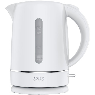 Електрочайник Adler AD 1385 white 2200Вт/ 1.7л/ пластик/ автовимкнення/ білий