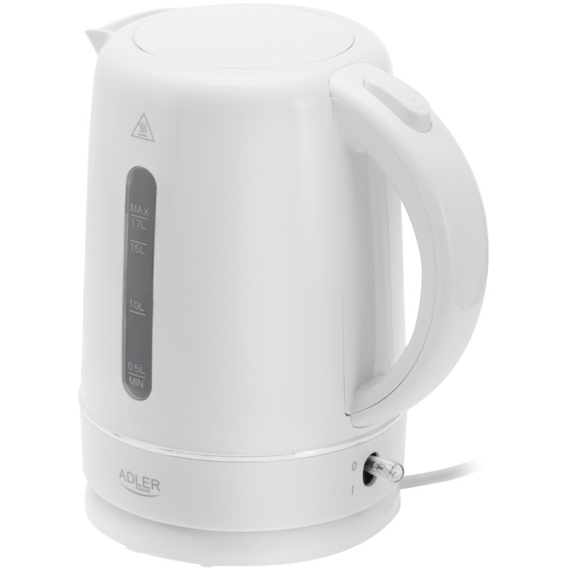 Електрочайник Adler AD 1385 white 2200Вт/ 1.7л/ пластик/ автовимкнення/ білий