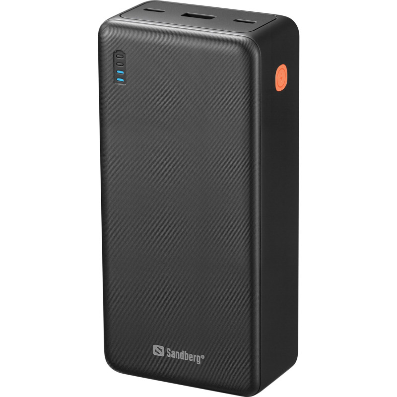 УМБ Sandberg 27000mAh Saver 22,5W 3A PD,QC3.0, USB-A,2xUSB-С, наскрізне живлення, чорний