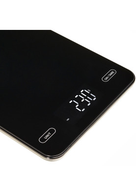 Ваги кухонні Adler AD 3177 black електронні/ 10кг/ г; мл, унція/ USB type C/ автовимкнення/ скло