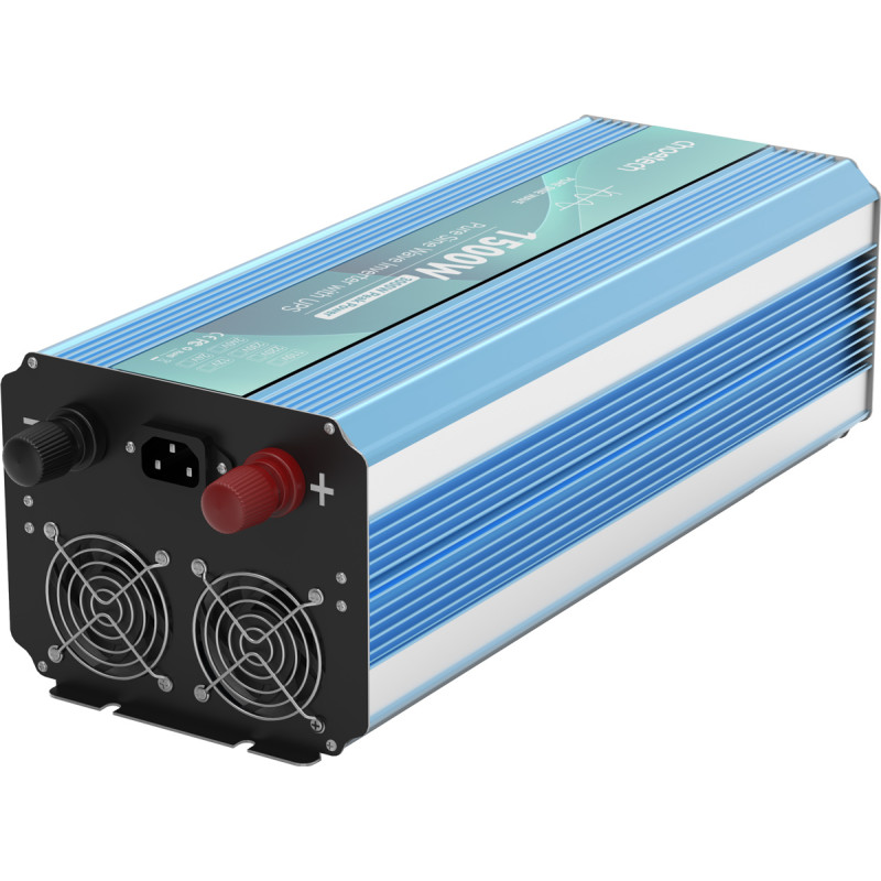 Інвертор Choetech з зарядкою, функція ДБЖ 12\220V 1500Вт, LiFePO₄/Li-ion/AGM/GEL, чиста синусоїда