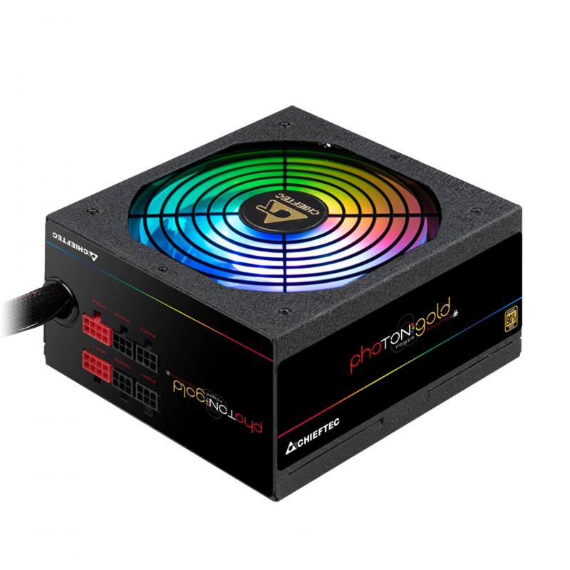 БЖ 650W Chieftec PHOTON GOLD GDP-650C-RGB, 140 mm RGB Fan, >90%, Modular, Retail Box