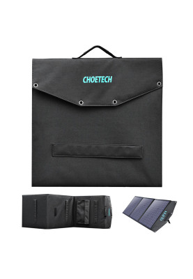 Сонячна панель Choetech 120W DC120W,1*USB QC3.0 18W,1*USB-C PD3.0 60W, 1xUSBA 12W (177x53см)