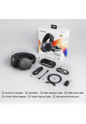 Ігрова гарнітура SteelSeries Arctis Pro + GameDAC Black PC/PS/MAC