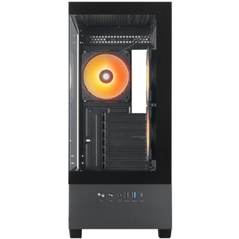 Корпус Chieftec VISTA GT-01B-OP 3x120mm A-RGB, ATX, без БЖ, Black