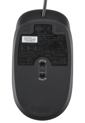 Мишка HP HP Optical Scroll PS/2, 2кн., 800 dpi, чорна