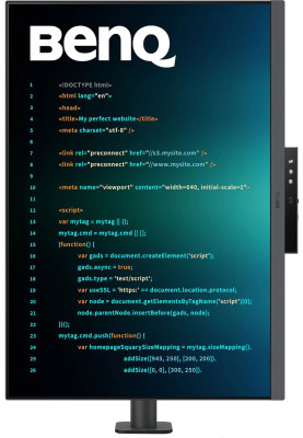 TFT 28.2" BenQ RD280UA, IPS, 3840x2560, 3:2, USB-C, HDMI, DP, HAS, ерго стійка, кол., металік-сірий