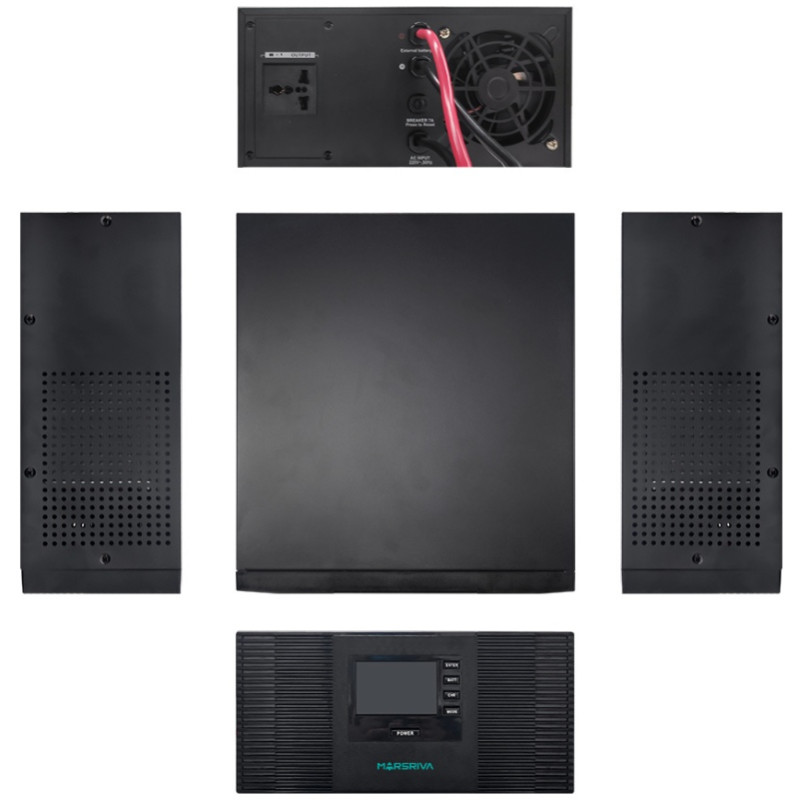 ДБЖ Marsriva MR-UT1200, 1200ВА/1000Вт, чиста синусоїда змінного струму, без АКБ, 12B