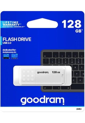 USB Flash GoodRAM 128GB USB 2.0 UME2 White, Retail