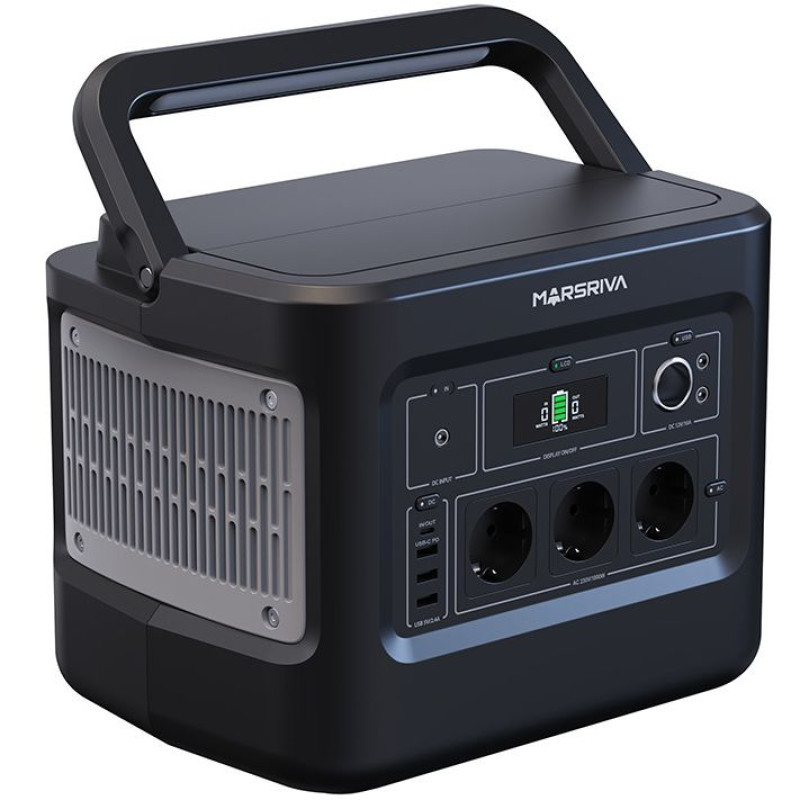 Зарядна станція Marsriva MP10 1000Вт (1024Вт/г) LiFePo4, PD 60Вт