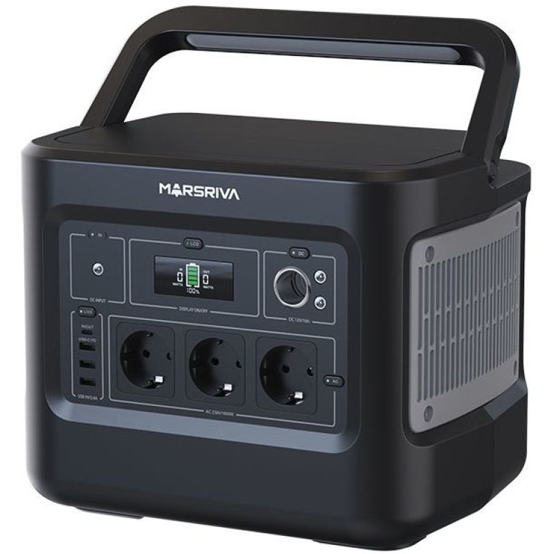 Зарядна станція Marsriva MP10 1000Вт (1024Вт/г) LiFePo4, PD 60Вт