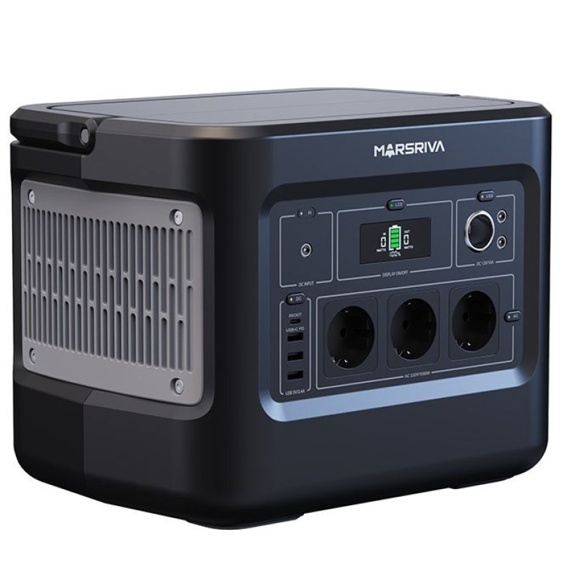 Зарядна станція Marsriva MP10 1000Вт (1024Вт/г) LiFePo4, PD 60Вт