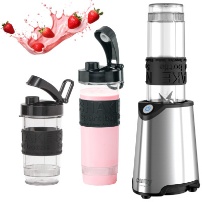 Фітнес-блендер Camry CR 4069 inox 500Вт/ 1 швидк./ 2 скляні пляшки 570 мл, 400 мл