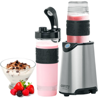 Фітнес-блендер Camry CR 4069 inox 500Вт/ 1 швидк./ 2 скляні пляшки 570 мл, 400 мл