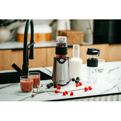 Фітнес-блендер Camry CR 4069 inox 500Вт/ 1 швидк./ 2 скляні пляшки 570 мл, 400 мл