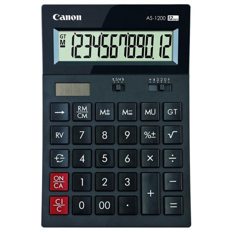 Калькулятор Canon AS-1200, 12 знаків, Grey