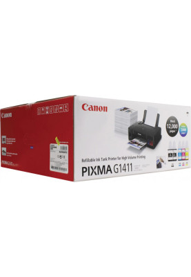 Друкарка А4 Canon Ink PIXMA G1411 (8,8 стор/хв, 4800x1200 dpi, чорний) Фабрика Друку