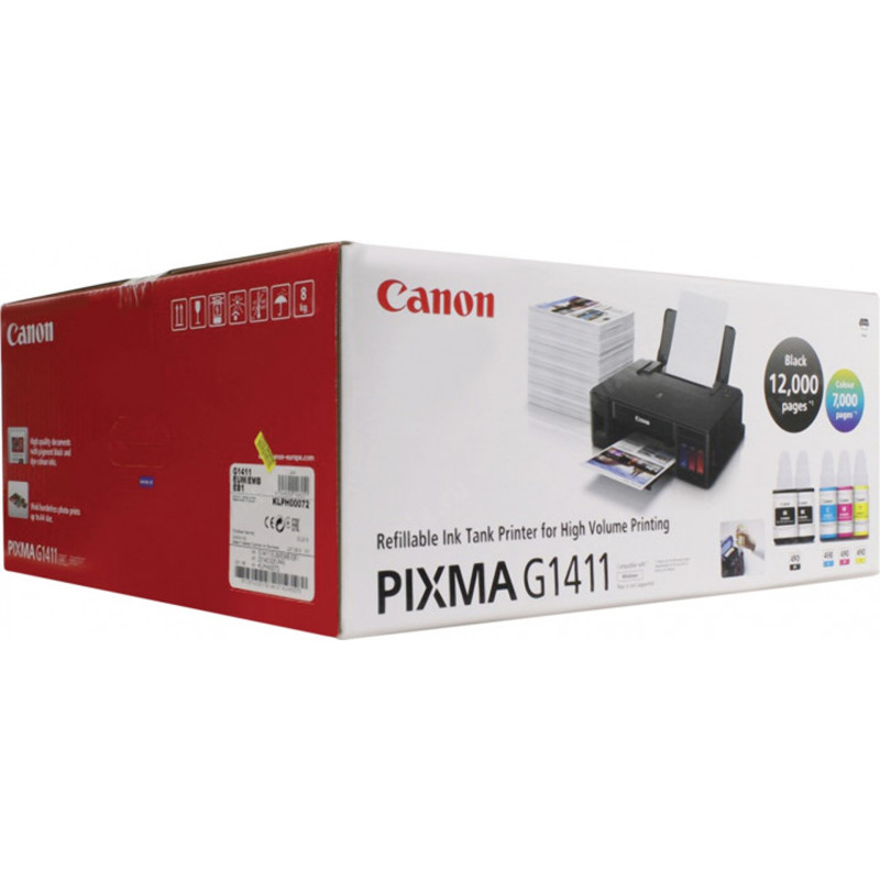 Друкарка А4 Canon Ink PIXMA G1411 (8,8 стор/хв, 4800x1200 dpi, чорний) Фабрика Друку