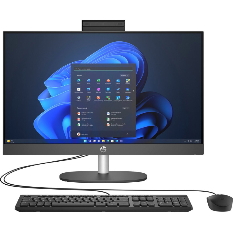 Моноблок 23.8'' HP ProOne 240 G10 i5-1334U/16Gb/SSD512Gb/K&M/Cam/WiFi/W11Pro/2y.w/сірий