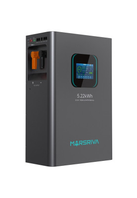 Акумуляторна батарея Marsriva LiFePO4 battery,  51.2V/102Ah, 5.22KWH, wall mounted